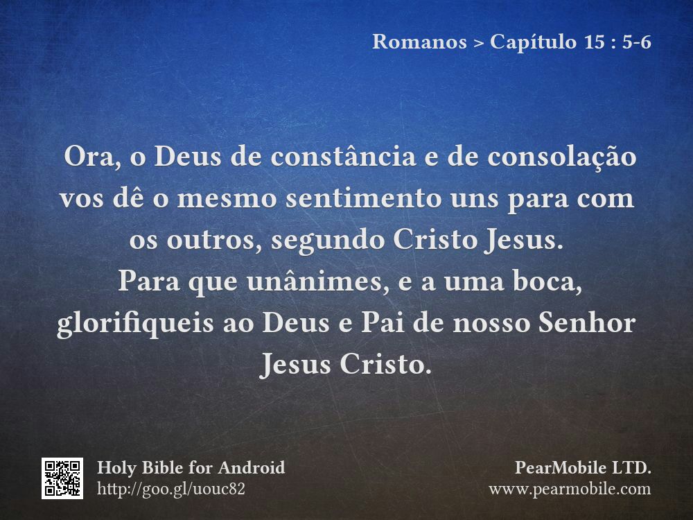 Romanos, Capítulo 15:5-6